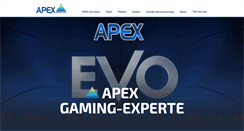 Desktop Screenshot of apex-gaming.de