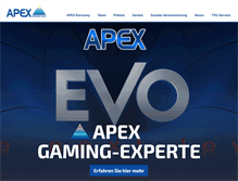 Tablet Screenshot of apex-gaming.de